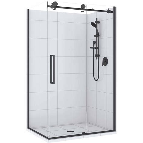 All Clearlite shower enclosures come complete . . Mitre 10 shower screens